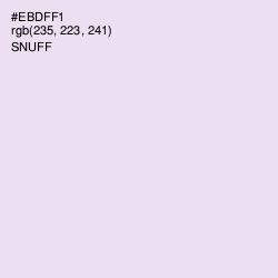 #EBDFF1 - Snuff Color Image