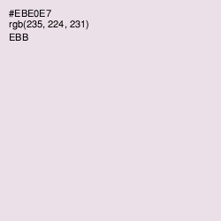 #EBE0E7 - Ebb Color Image