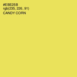 #EBE25B - Candy Corn Color Image