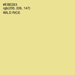 #EBE293 - Wild Rice Color Image