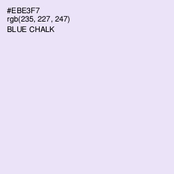 #EBE3F7 - Blue Chalk Color Image