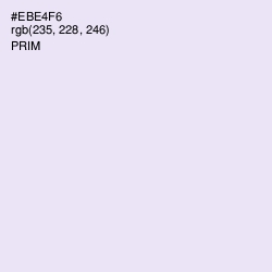 #EBE4F6 - Prim Color Image