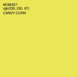 #EBE657 - Candy Corn Color Image