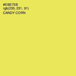 #EBE75B - Candy Corn Color Image