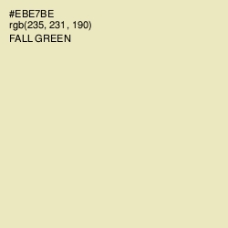 #EBE7BE - Fall Green Color Image