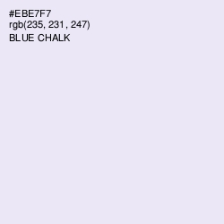 #EBE7F7 - Blue Chalk Color Image