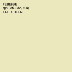 #EBE8BE - Fall Green Color Image