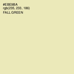 #EBE9BA - Fall Green Color Image