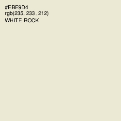 #EBE9D4 - White Rock Color Image