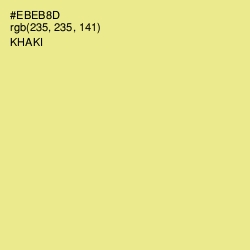 #EBEB8D - Khaki Color Image