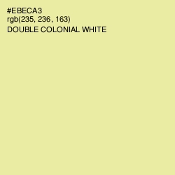#EBECA3 - Double Colonial White Color Image