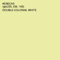 #EBECA5 - Double Colonial White Color Image