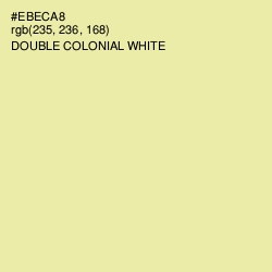 #EBECA8 - Double Colonial White Color Image