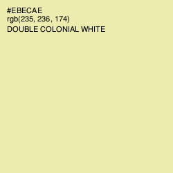 #EBECAE - Double Colonial White Color Image