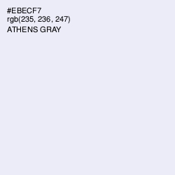 #EBECF7 - Athens Gray Color Image