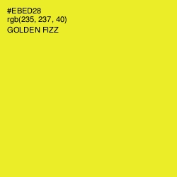 #EBED28 - Golden Fizz Color Image
