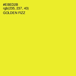 #EBED2B - Golden Fizz Color Image