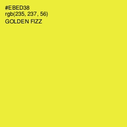 #EBED38 - Golden Fizz Color Image