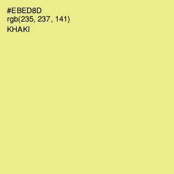 #EBED8D - Khaki Color Image