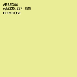 #EBED96 - Primrose Color Image