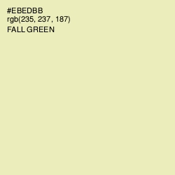 #EBEDBB - Fall Green Color Image