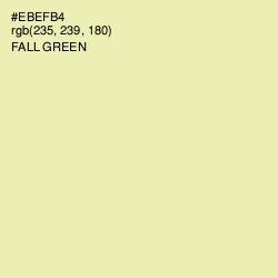 #EBEFB4 - Fall Green Color Image