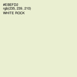 #EBEFD2 - White Rock Color Image