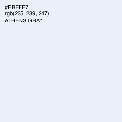 #EBEFF7 - Athens Gray Color Image