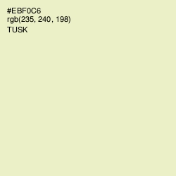 #EBF0C6 - Tusk Color Image