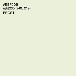 #EBF0DB - Frost Color Image