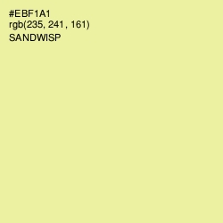 #EBF1A1 - Sandwisp Color Image