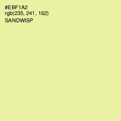 #EBF1A2 - Sandwisp Color Image