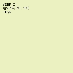 #EBF1C1 - Tusk Color Image