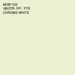 #EBF1D2 - Chrome White Color Image