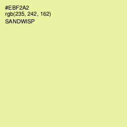 #EBF2A2 - Sandwisp Color Image