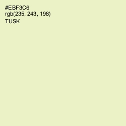 #EBF3C6 - Tusk Color Image