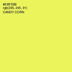 #EBF55B - Candy Corn Color Image