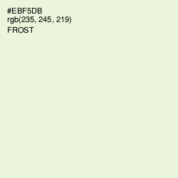#EBF5DB - Frost Color Image