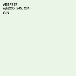 #EBF5E7 - Gin Color Image