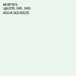 #EBF5F0 - Aqua Squeeze Color Image