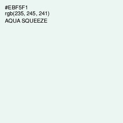 #EBF5F1 - Aqua Squeeze Color Image