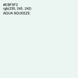 #EBF5F2 - Aqua Squeeze Color Image