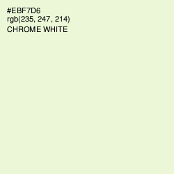 #EBF7D6 - Chrome White Color Image