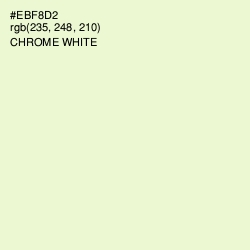 #EBF8D2 - Chrome White Color Image