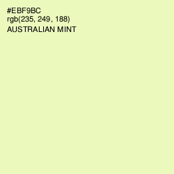 #EBF9BC - Australian Mint Color Image