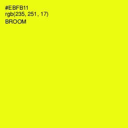 #EBFB11 - Broom Color Image