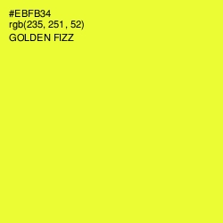 #EBFB34 - Golden Fizz Color Image