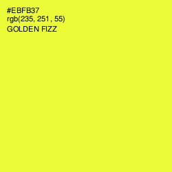 #EBFB37 - Golden Fizz Color Image