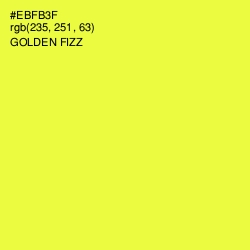 #EBFB3F - Golden Fizz Color Image