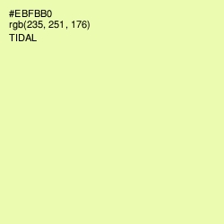 #EBFBB0 - Tidal Color Image